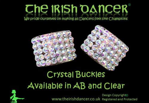 Crystal Shoe Buckles suitable for Irish Dance/Dancing - Picture 1 of 1