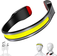 LED Rechargeable Headlamp,Book Light for Reading in Bed, Neck Light,230°Wide Bea