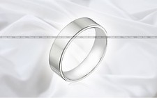 Silver Plain 925 Purity Broad Flat Band Handmade Astrology Ring Aus Size C