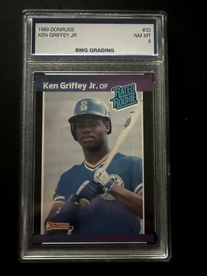ken griffey jr. graded cards PSA 9 MINT (Baseball Card) 1989 Topps Traded Ken Griffey Jr Donruss 1989