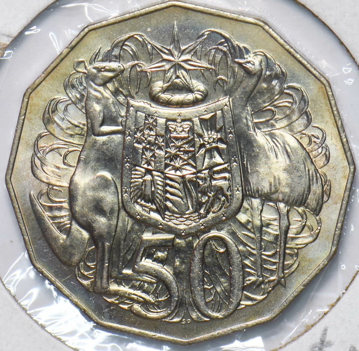 コレクション AUSTRALIAN MINT 1975 Australia 1975 Queen Elizabeth II 50 Cents Kangaroo animal