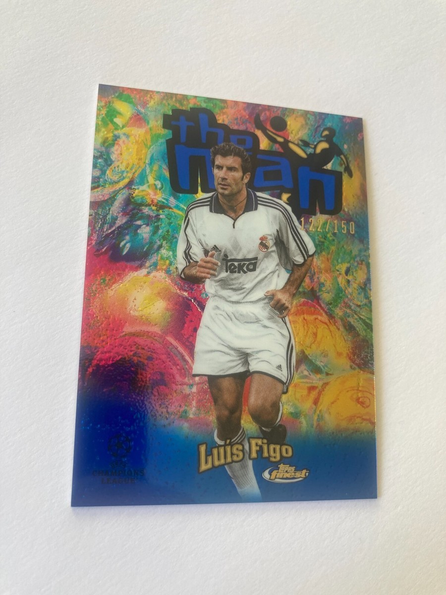2022-23 Topps Finest Luis Figo The Man Blue /150 Case Hit