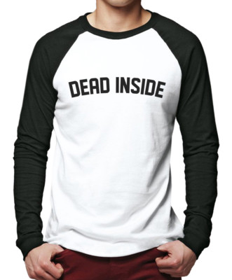 Dead Inside Herren Baseball Top