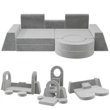 Modular Kids Play Couch for Playroom Bedroom, 13 in 1 sofa, Kids Large Game Toy