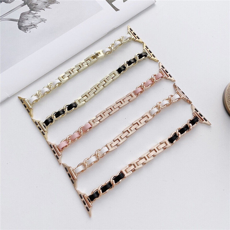 Slim Chain Bracelet Band Strap for Apple Watch Series 9 8 7 6 5 SE 40