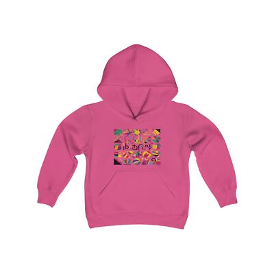 colorful,Playful Prints, shapes, circle, rectangle, triangle Youth Sweatshirt
