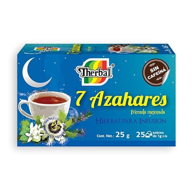 Te Siete Azahares / Seven Blossom Tea Herbal 25 bags 0.03 oz. each Free Shipping