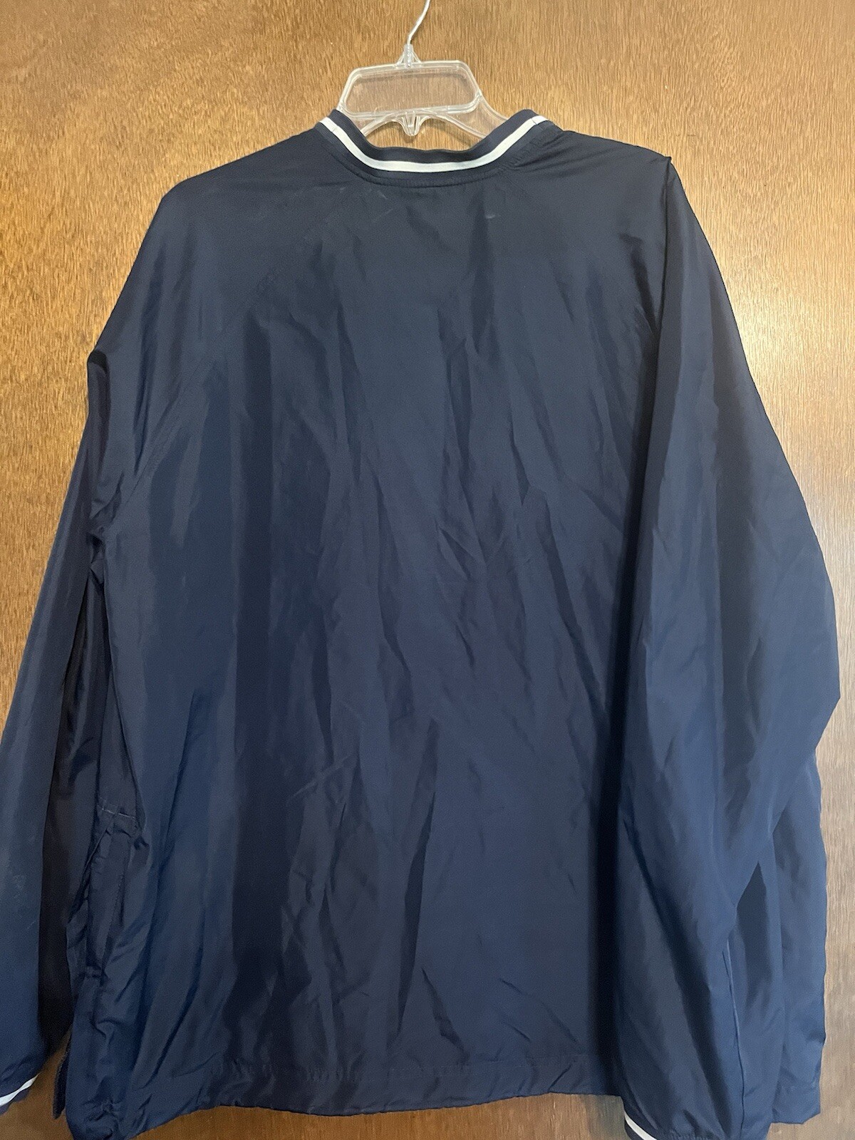 Nike Baseball 72 V-Neck Nylon LS Blue Windbreaker Men's Size XL 207711-451 thumbnail 5