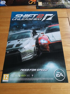 Need for Speed Shift Unleashed 2 Vintage (2011) (PS3, 360) EA Game Poster