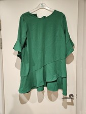 Mini abito verde con volant Riverisland nuovo con etichetta taglia 14