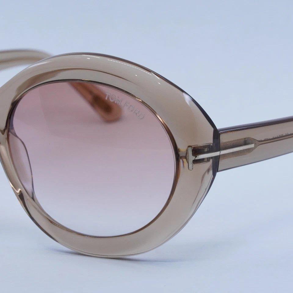 с ярлыками TOM FORD FT0918 45T прозрачный коричневый Бордо градиент 6021135 G1N - Изображение 4 из 4