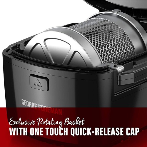George Foreman Twist 'N Crisp Air Fryer 3.17qt with Rotisserie 3 Liter Capacity - 第 3/8 張圖片