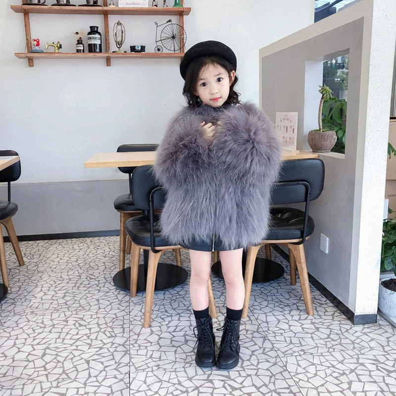 Childrens faux shop fur jacket