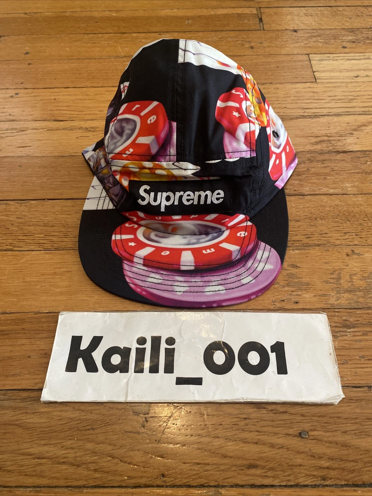 Casquette de camp Supreme Casino FW18 noir C