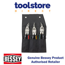 BESSEY D16SET 3 Piece Right,Left & Straight Cut Aviation Metal Snips/Shears Set