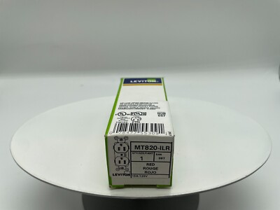 LEVITON MT820-ILW LEV-LOK 15-AMP 2P 3W HOSPITAL GRADE RED RECEPTACLE