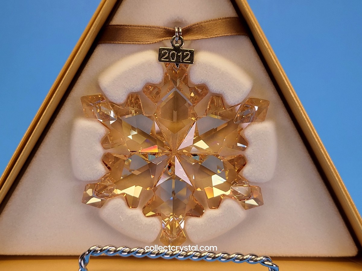 スワロフスキー オーナメント 2012 scs Swarovski 2012 GOLD Annual Ornament SCS 1139970 | eBay