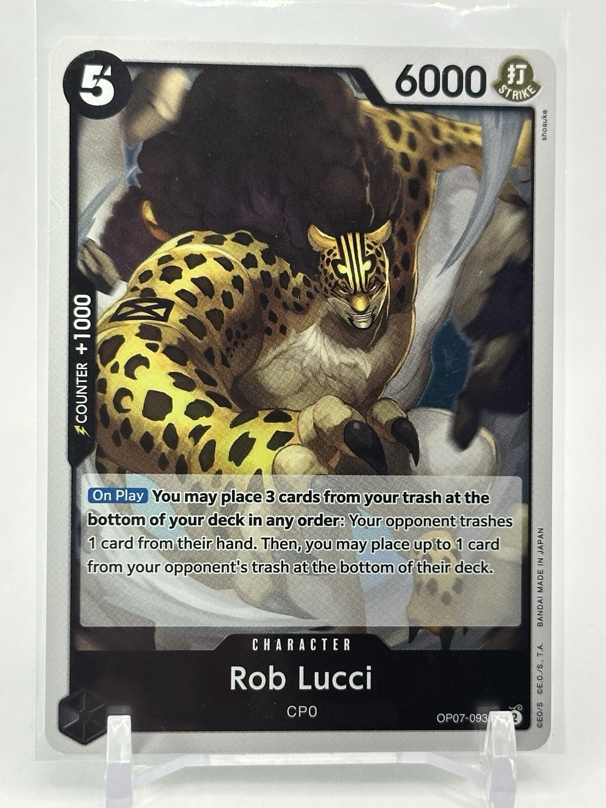 2024 One Piece TCG ROB LUCCI Rare 500 Years in the Future OP-07 093 ENGLISH