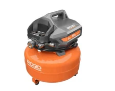 RIDGlD Large 6-Gallon Portable Electric Pancake Air Compressor 150 PSI