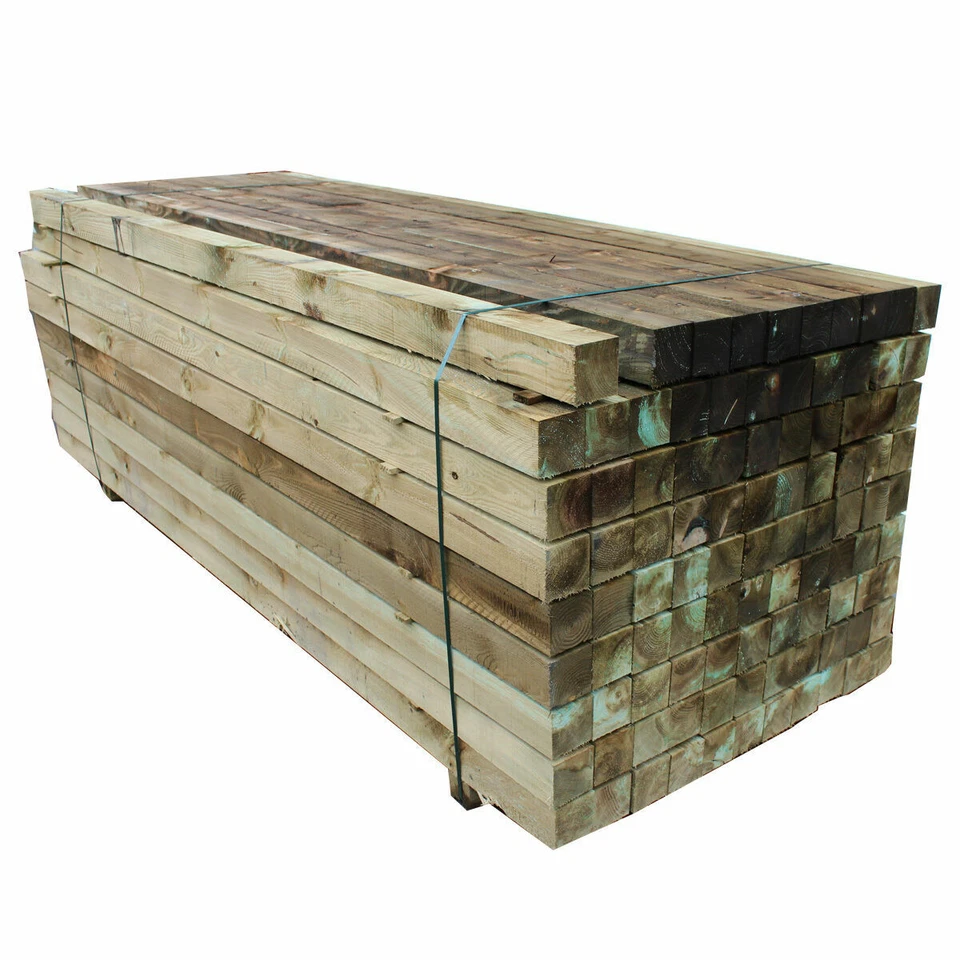 Quality Pressure Treated SAWN Timber Fence Posts Wooden Posts in Various Sizes - Image 2 of 2