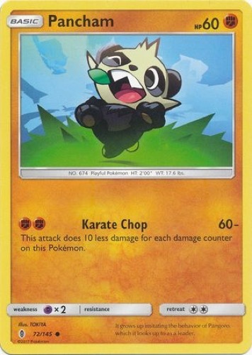 4 x Pancham (Guardians Rising 72/145) - Common