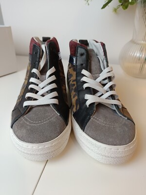 Sneakers D.A.T.E Bambina Pony Leopard Gomma 32 Nuove Con Scatola 