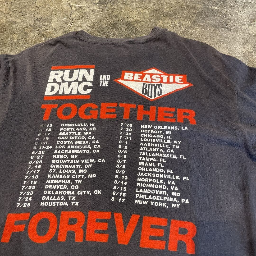 RUN DMC Beastie boys tour t shirt vintage 80s XL