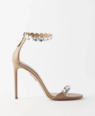 Aquazzura Maxi-Tequila Sandals 105mm size 38.5 Retail $1395