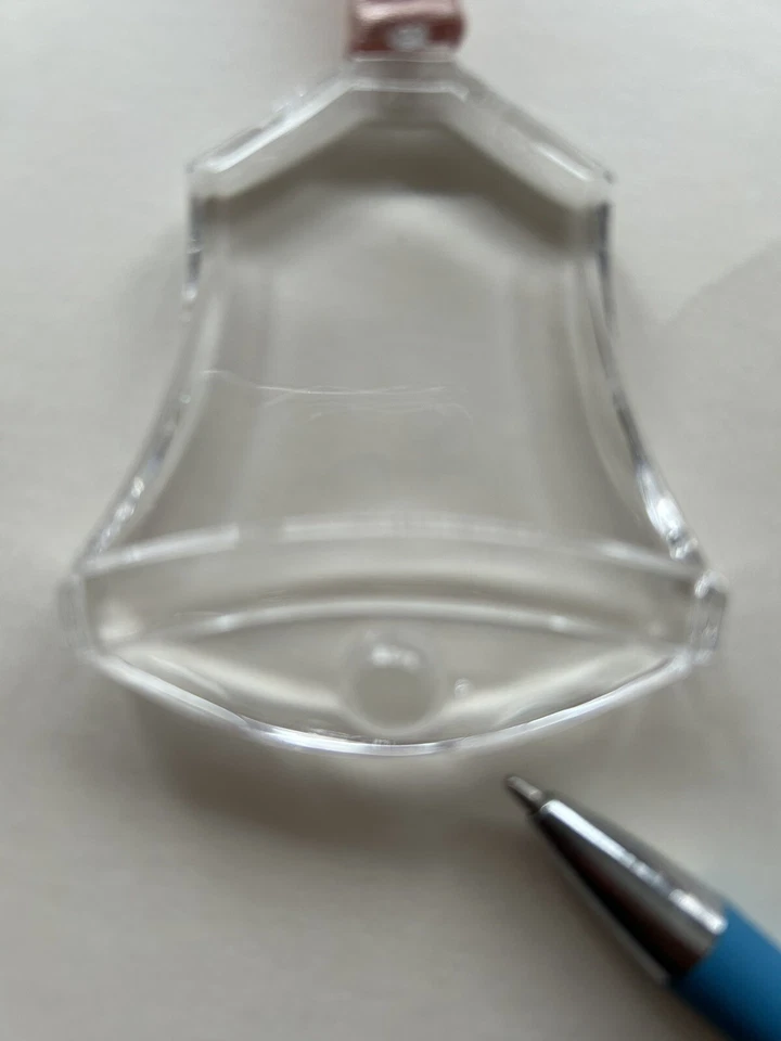 Orrefors Vintage MCM Navidad Moderno Campana Adorno Cristal Vidrio Suecia 93-94 ¡Bonito! Foto 2 de 2