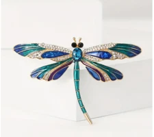 dragonfly Pin brooch Firefly spring Fashion jewelry NEW Free Ship 2.9 inch