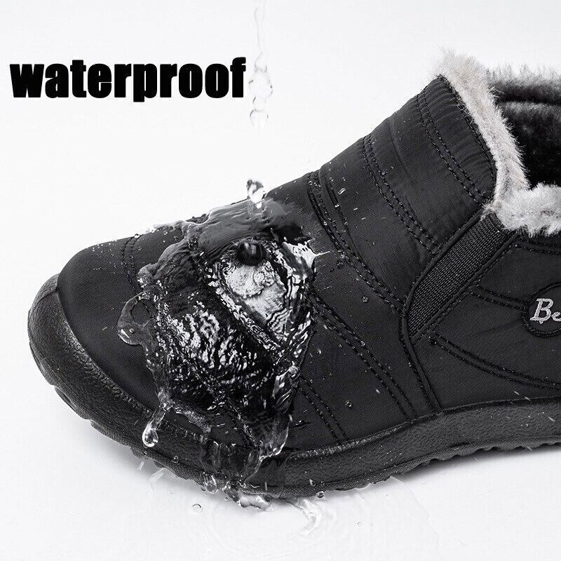 kaegreel women's waterproof warm plush lined outdoor snow ankle boots