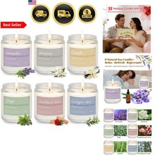 Scented Candles Gift Set Long Lasting Aromatherapy Candles for Home 6 Pack
