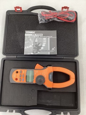 Tenma 72-7228 Clamp Digital Multimeter mit Kabel und Handbuch im Hardcase
