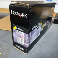 Genuine Lexmark C746A2YG Yellow Toner Cartridge - NEW SEALED