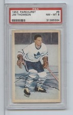 1953 Parkhurst Jim Thomson #8 PSA 8