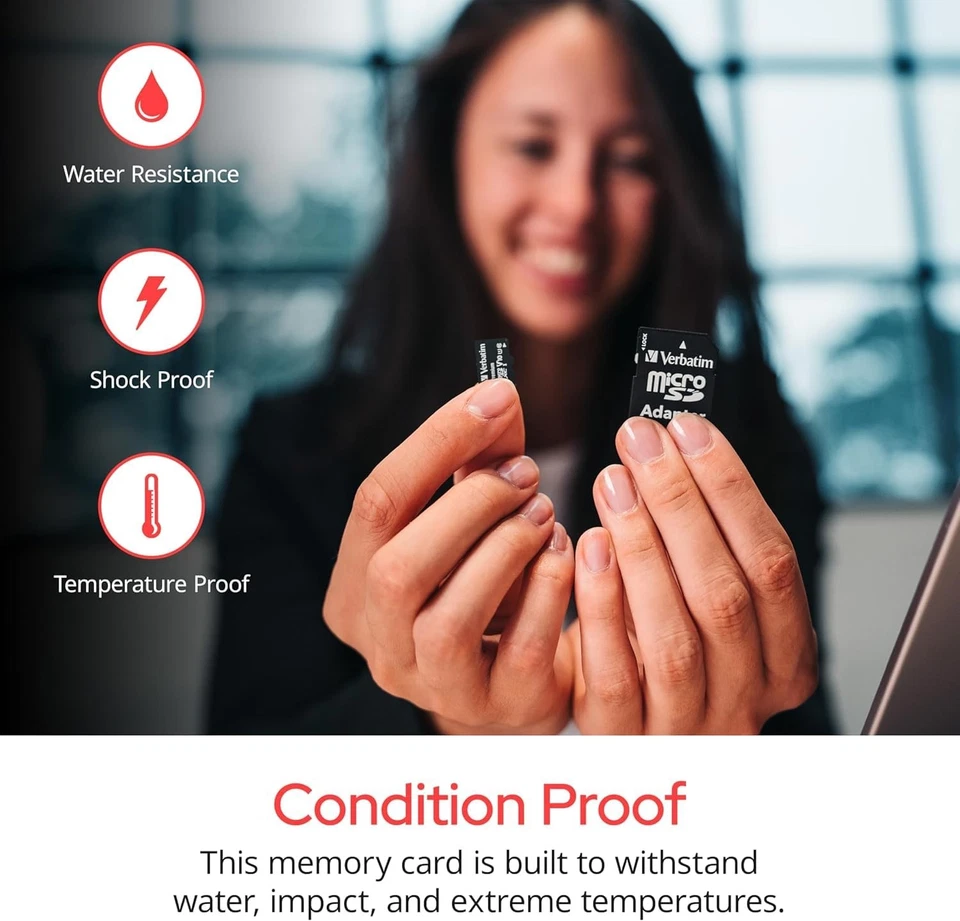 Verbatim 256GB Premium microSDXC Memory Card with Adapter UHS-I V10 Class 10 - Image 3 of 4