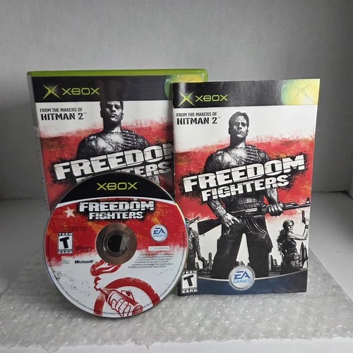 Freedom Fighters Xbox Microsoft Complete In Box CIB Tested EA Games IO Interacti