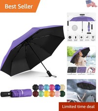 Sturdy Windproof Automatic Umbrella - Compact, Lightweight  Sun-Safe Essential