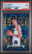 2024 MOSAIC FAST BREAK ZACH EDEY BLUE FAST BREAK INTRODUCTIONS RC PSA 9 💎 /85