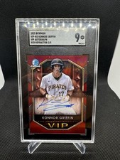 2025 Bowman Chrome Konnor Griffin AUTOGRAPH AUTO VIP Prospects RED REFRACTOR /5
