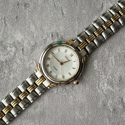 SEIKO Lucent Ladies Quartz Gold Combi Roman Index Battery Replaced