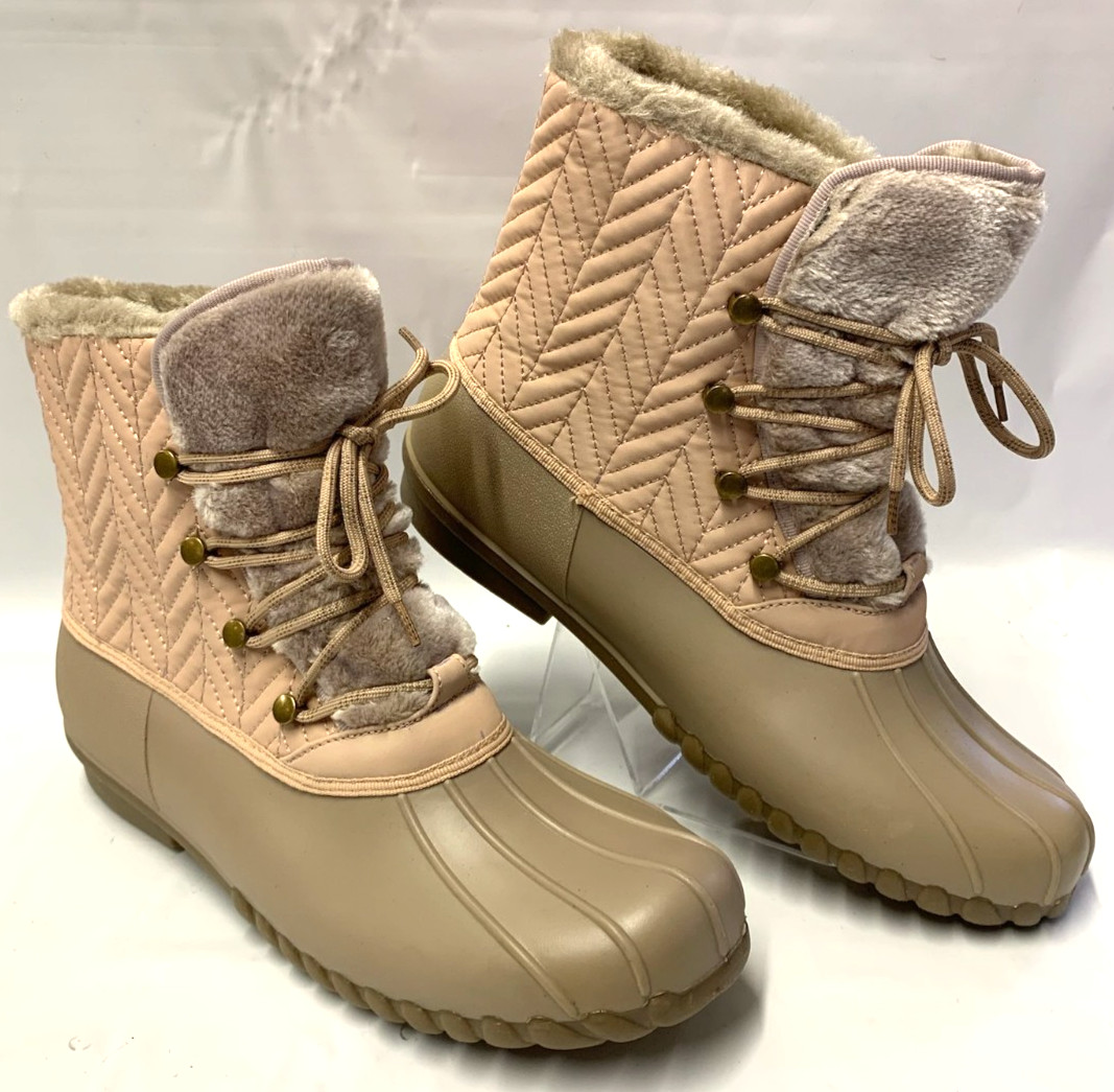 Botas para mujer Baretraps Flash Duck resistentes al agua rosa polvorienta talla 11