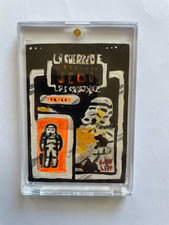 Star Wars Wood Sketch Card 1/1 John Soukup Stormtrooper  La Guerra carded