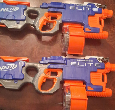 NERF N-Strike Elite HyperFire Dart Blaster w/ 25-Dart Drum Magazine MPN A9314