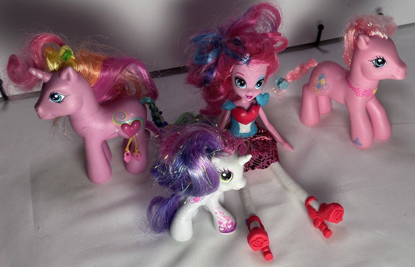 My Little Pony Equestria Girls Rainbow Rocks Pinkie Pie, Lot Of 3 Pony’s 3-D Hea