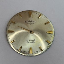 Gents old  vintage Rotary 17 Jewels mechanical watch dial No movement or case 