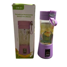 Portable And Rechargeable Battery Juice Blender Brand New 380ml Purple