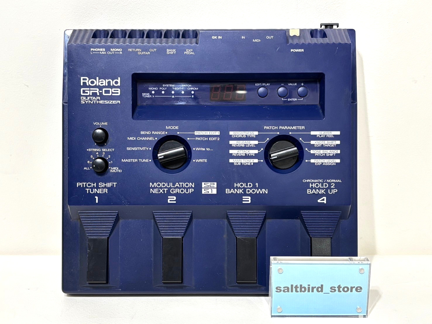 Pédale d'effet synthétiseur guitare Roland GR-09 du Japon