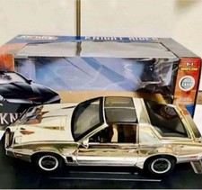 Knight Rider KITT Chrome 1:18 JoyRide Diecast Car Chase Edition Lights Pontiac