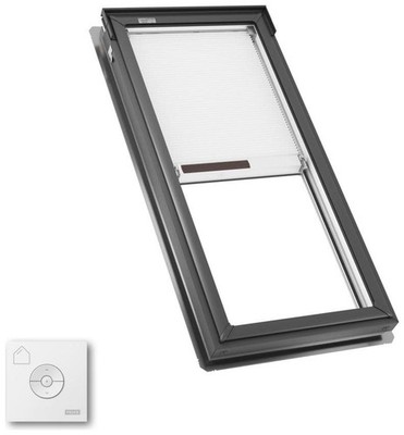 Velux FS C06 2004S FS Fixed Deck Mount Skylight - Gray Frame / Clear Glass